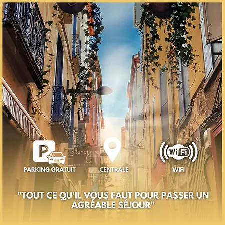 Pi N1 - - Place Parking Republique Inclus & Wifi Appartement Perpignan