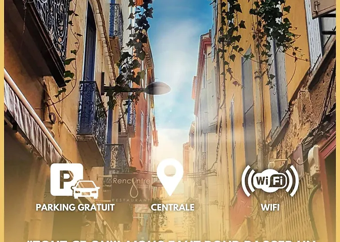 Pi N1 - - Place Parking Republique Inclus & Wifi Appartement Perpignan